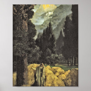 Poster Maxfield Parrish - Poet's Dream (1901)