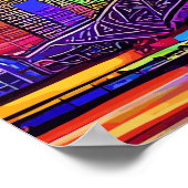 Poster Maximaliste de Chicago Skyline (Coin)