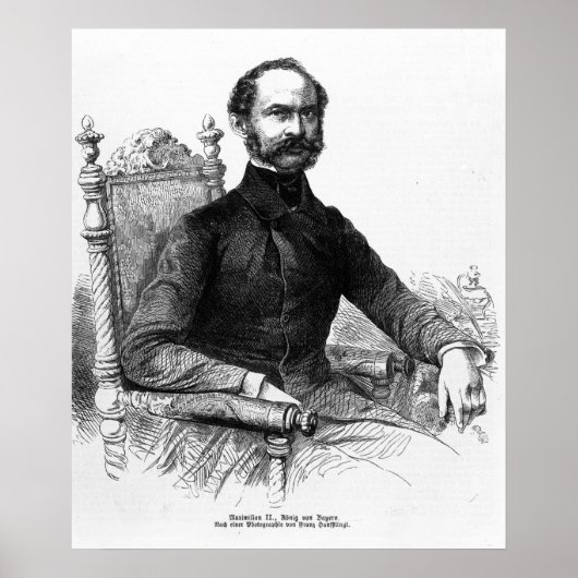 Poster Maximilien II, Roi de Bavière (Devant)