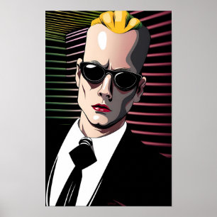 Poster Maximillien Headroomer Rumor Ken Gage Rétrowave