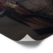 Poster Maximus général romain en tant que Retiarius Gladi (Coin)