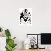 Poster Maxwell Family Crest (Bureau à domicile)