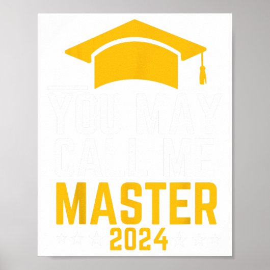 Poster May Call Me Master 2024 Masters Diplôme (Devant)