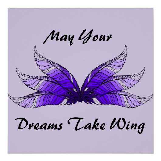 Poster - May Your Dreams Take Wing (Devant)