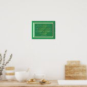 Poster May Your Glass - Irish Blessing - Art Print (Cuisine)