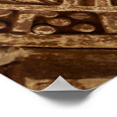 Poster Maya Tribal Pagan : Texture ornementale (Coin)