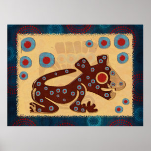 Poster Mayan Baby Jaguar GLOSSY PRINT