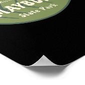 Poster Maybury State Park Michigan Fall Leaves Vacances (Coin)