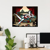 Poster "Mayet" de la déesse égyptienne Pyramid Ang (Bureau à domicile)