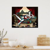 Poster "Mayet" de la déesse égyptienne Pyramid Ang (Cuisine)