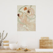 Poster Mayflies I par Raphael Kirchner (Cuisine)