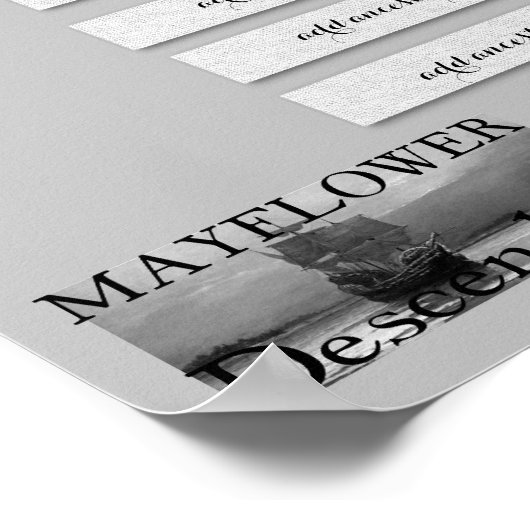 Poster Mayflower Line - John Billington (Coin)