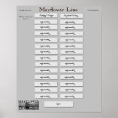 Poster Mayflower Line - Richard Warren (Devant)