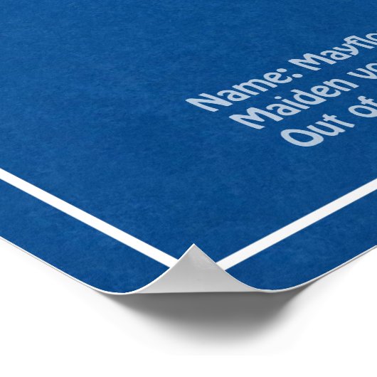 Poster Mayflower - Plan directeur des navires ABD (Coin)