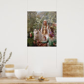 Poster Maying, la reine Guinevere, vers 1900, par John Co (Cuisine)
