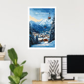 Poster Mayrhofen Ski Print 1 (Bureau à domicile)