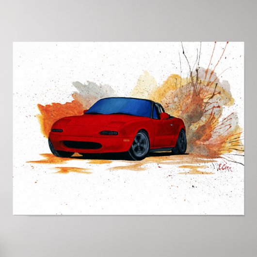 Poster Mazda Miata (Devant)