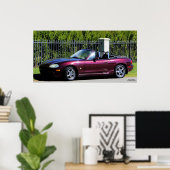 POSTER MAZDA MIATA (2000) ÉDITION SPECIAL (Bureau à domicile)