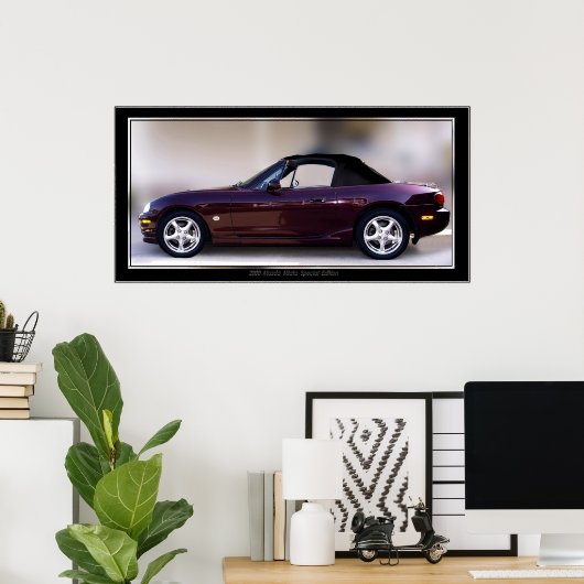POSTER MAZDA MIATA, ÉDITION SPÉCIALE 2000 (Bureau à domicile)