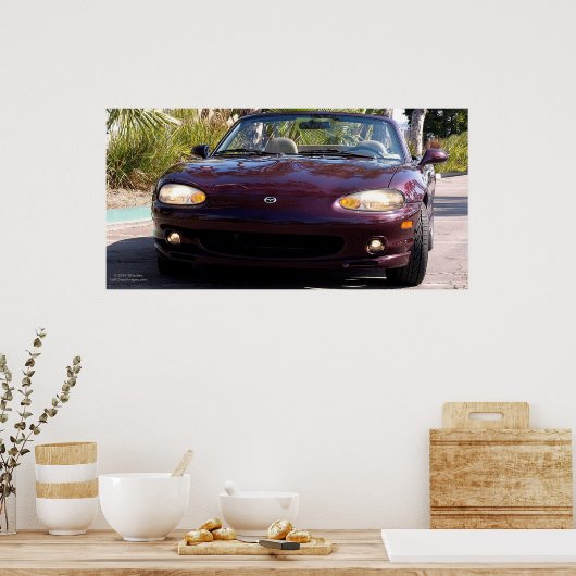 POSTER MAZDA MIATA, ÉDITION SPÉCIALE 2000 (Cuisine)