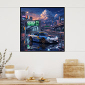 Poster Mazda RX-7 FD (Cuisine)