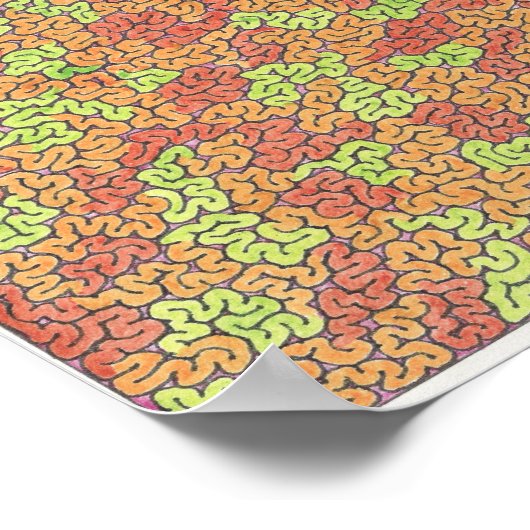 Poster Maze de mélange (Coin)