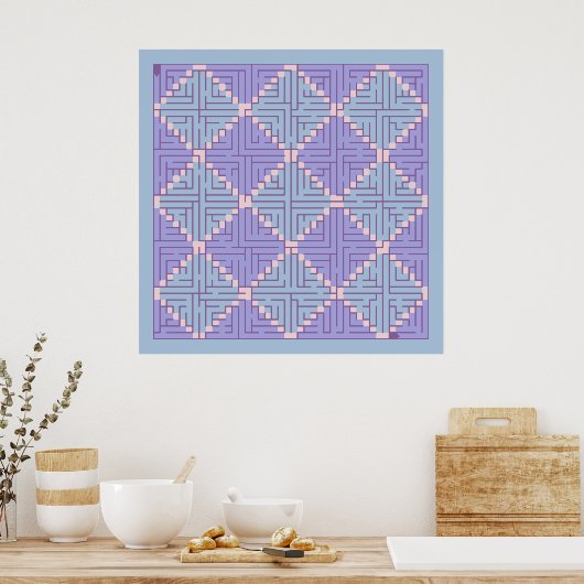 Poster Maze Patchwork (Cuisine)
