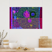 Poster Maze rouge (Cuisine)