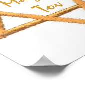 Poster Mazel Tov/Étoile de David (Coin)