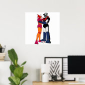 Poster Mazinger et Aphrodite amour des robots (Bureau à domicile)
