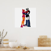 Poster Mazinger et Aphrodite amour des robots (Cuisine)