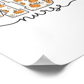 Poster Mbu Infirmière Citrouille Automne Mère (Coin)