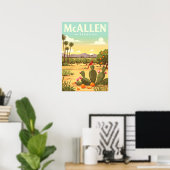 Poster McAllen Texas vintage (Bureau à domicile)