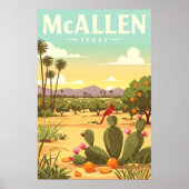Poster McAllen Texas vintage (Devant)