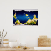 Poster McArthur's New WorldMap (Cuisine)