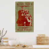 Poster McCain Palin War First (Cuisine)
