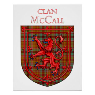 Poster McCall Tartan Scottish Plaid Lion Rampant
