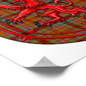 Poster McCall Tartan Scottish Plaid Lion Rampant (Coin)
