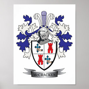 Poster McCracken Family Crest Coat of Arms