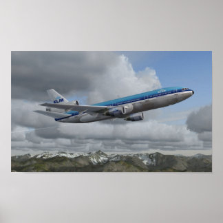 Poster McDonnell Douglas DC-10 KLM Royal Dutch Airlines