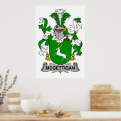 Poster McGettigan Family Crest (Cuisine)