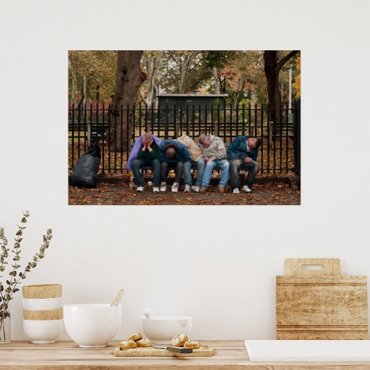 Poster McGolrick Park - 5 hommes dormant (Cuisine)