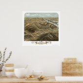 Poster McGregor, IA Carte panoramique - 1869 (Cuisine)