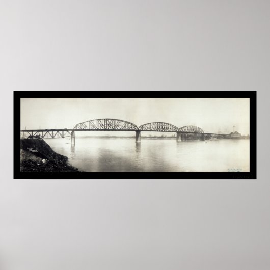 Poster McKinley Bridge MO Photo 1910 (Devant)