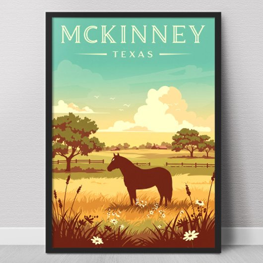 Poster McKinney Texas vintage