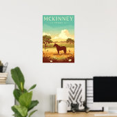 Poster McKinney Texas vintage (Bureau à domicile)