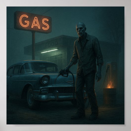 Poster MCM Zombie Gare Station Art (Devant)