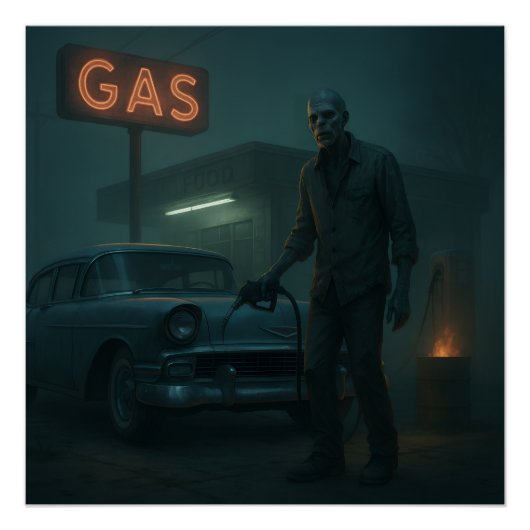Poster MCM Zombie Gare Station Art (Devant)