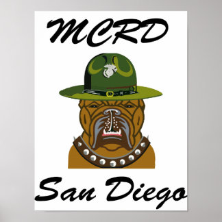 Poster MCRD San Diego Devil Chien