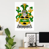 Poster McSweeney Family Crest (Bureau à domicile)